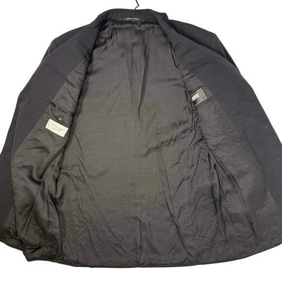 Canali Proposta Italian Wool Blazer Men’s 46R Black Made in Italy - Picture 3 of 8